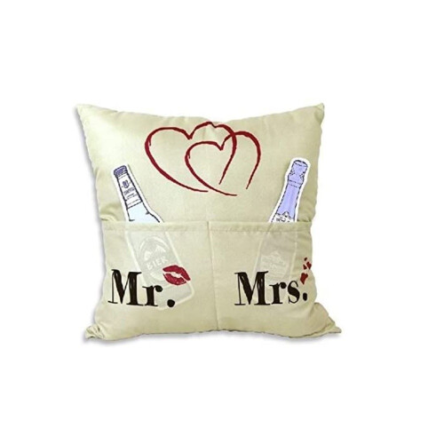 Hergo Sofahelden Sofakissen 43 x 43 cm Mr. & Mrs.