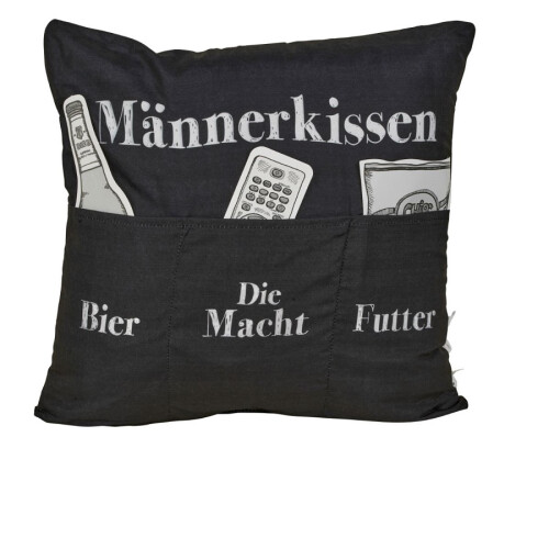 Hergo Sofahelden Sofakissen 43 x 43 cm Männerkissen