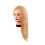Comair Übungskopf Lilly blond, 40 cm menschliches Echthaar 1