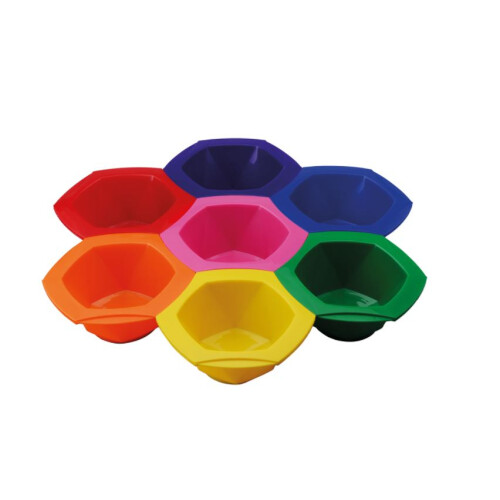 Comair Färbeschalen-Set Rainbow 7-teilig bunt