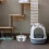 Silver Stainless Steel Cat Fountain with Multi-Layer Filter Quiet 3