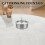 Silver Stainless Steel Cat Fountain with Multi-Layer Filter Quiet 8