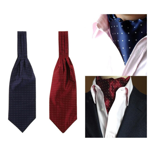 Cravată bărbătească Jacquard Ascot Cravat – Set de 2