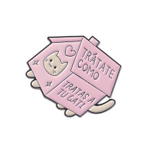 Broche chat minimaliste avec lunettes de soleil rétro,-QHXZ4456