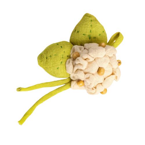 Support élégant en alliage de broches d'hortensia en coton et-M