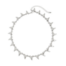 Collier dent de requin, chaîne, Bracelet en-collier en argent