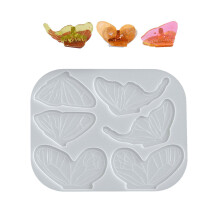 Moule flexible en résine d'aile de papillon en Silicone-Papillon
