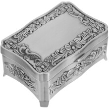 Sturdy Metal Jewelry Chest Jewelry Holder Spacious Compartments
