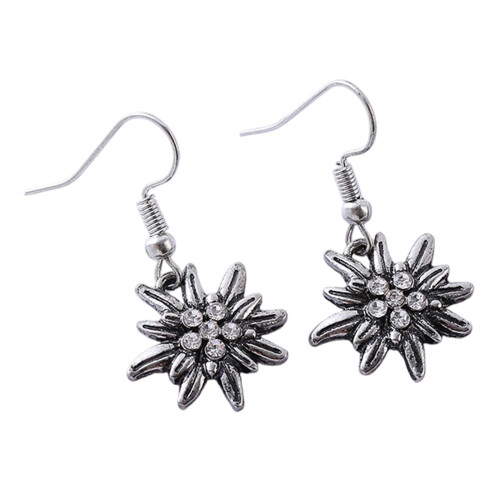 Bijoux d'oreilles en alliage,-Boucles d'oreilles Edelweiss 2