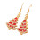 Boucles d'oreilles de vacances scintillantes, accessoires-Rouge 1
