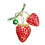 Épingle en alliage Strawberry Inspire avec fixation sécurisée, 1