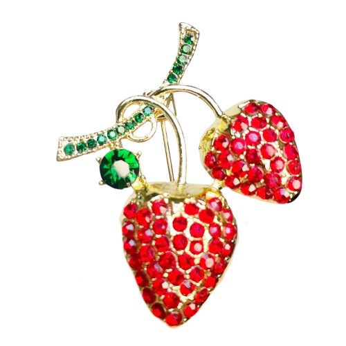 Épingle en alliage Strawberry Inspire avec fixation sécurisée,