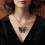 Elegant Gothic Steampunk Butterfly Pendant Statement Adjustable 5