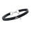 Gothic Inspired Leather Neck Collar Alloy-single cross. 1
