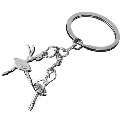 Unique Ballet Dancer Keychain Featuring Headphone Charm-B