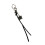 Compact Alloy Keychain Featuring Star Clock Accent-Black 1