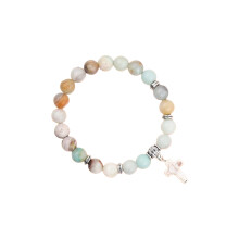 Simulated Crystals Beaded Bracelet Adjustable Designs For-White