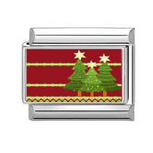 Stainless Steel Texture Christmas Modular Connection Bracelet-7