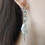 Asymmetrische Ohrringe mit Barockperlen, elegante Spikes, süßer 6
