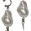 Asymmetrische Ohrringe mit Barockperlen, elegante Spikes, süßer 7