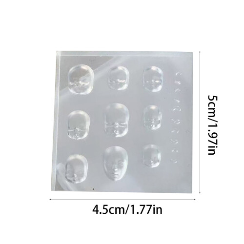 Multipurpose Nail Art Template Tool Doll Head Silicone Nail Art 1
