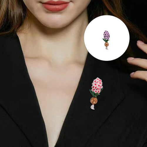 Decorative Lavender Flower Brooch Versatile Accessories-Pink 1