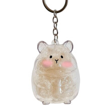 Acrylic Hamster Hair Memorial Keychain Portable Pet-pattern 1