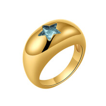 Unieke ringen voor dagelijks gebruik met sterrenpatroon,-7 Blauw