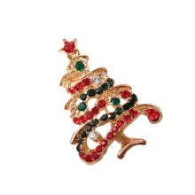 Sneeuwpop broche voor kerstfeest Legering sieraden met-Kerstboom