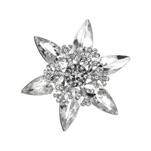 Winter Sparkling Rhinestones Snowflake Pin Hypoallergenically