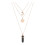 Triple Layer Sun Moon Necklace Gothic Crystal Pendant-ssss 1