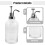 Clear Glass Soap Pump Dispenser for Home Bathroom and Kitchen Use 4