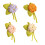 Support élégant en alliage de broches d'hortensia en coton et-M 2