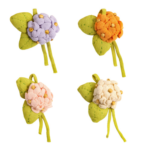 Support élégant en alliage de broches d'hortensia en coton et-M 1