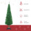 6ft Light Green Pencil Christmas Tree, 390 Tips, Plastic 4