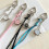 Compact Alloy Keychain Featuring Star Clock Accent-Black 7