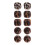 Boucles d'oreilles élégantes à imprimé animal, motifs-1 3