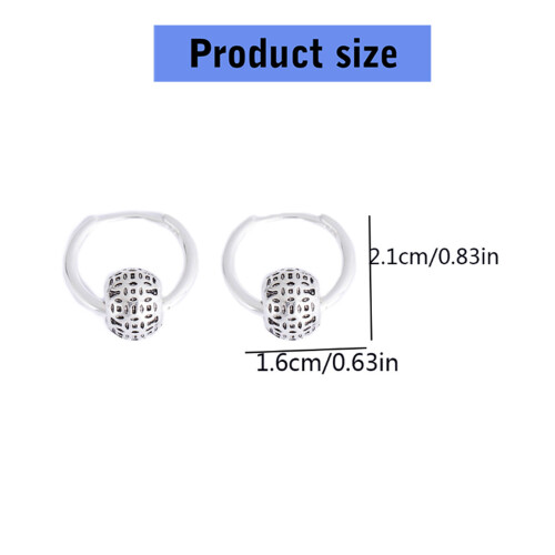 Boucles d'oreilles circulaires ajourées artistiques, conceptions 2