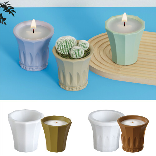 Easy Releasing Round Shape Silicone Mold Flexible Candle Cup-3 1