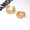 Schimmernder 18-Karat-Gold-Finish, gemusterter-4 5