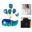 Épingle de baleine bleue ludique ornée de ballons,-Couleur 3