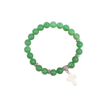 Spiritual Green Aventurine Beaded Bracelet Crystals Like-Green