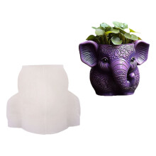 Reusable Silicone Elephant Planter Mold Suitable for Handmade