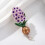 Broche lavande polyvalente, avec accent Floral, détails-Violet 7