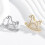 Corsage élégant en alliage de zinc de strass de broche de forme 6