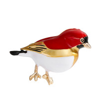 Trendy Alloy Enamel Bird Brooch Korean Fashion Jewelry Gift For