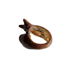 Whimsical Piglets Elephant Gold Tone Enamel Jewelry Suitable-6
