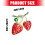 Épingle en alliage Strawberry Inspire avec fixation sécurisée, 3