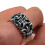 Mythical Tridents Designs Adjustable Open Shank Rings For Men-B 1