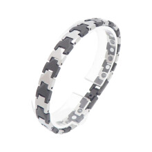 Trendy Tungsten Steel Men's Link Chain Bracelet-black